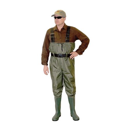 CADDIS Unisex PVC Chest Wader, Green - Size 8 CA5405